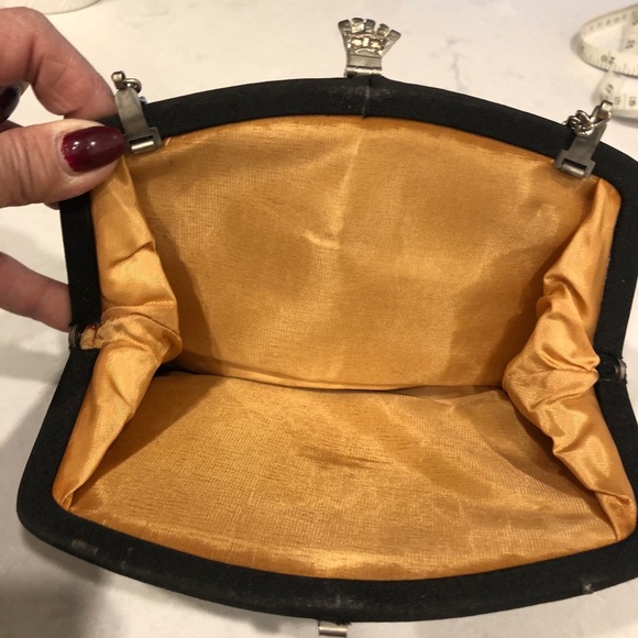 Vintage black Purse 1950s 🖤 - Picture 3 of 3